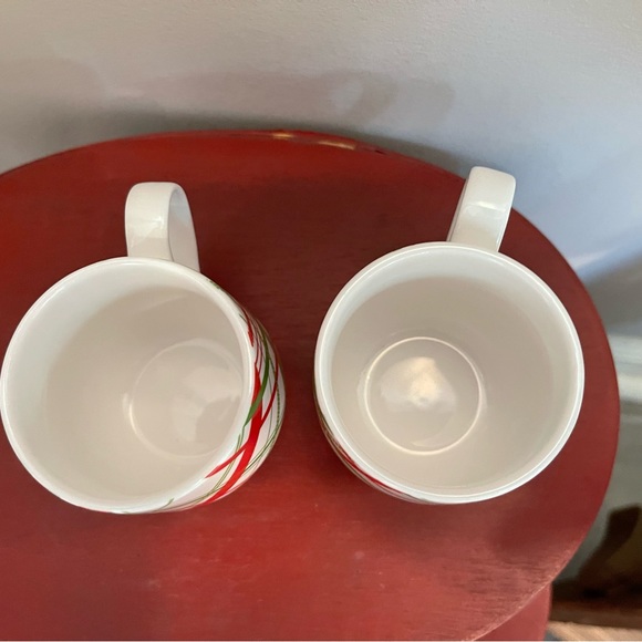 Crate and Barrel expresso or eggnog cups.  Two, holiday plaid. - Picture 4 of 6